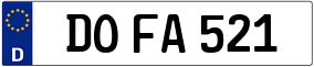 Trailer License Plate